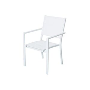 BigBuy Chaise de jardin Thais 55,2 x 60,4 x 86 cm Aluminium Blanc - Publicité