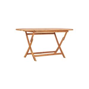 VIDAXL Table pliable de jardin 160x80x75 cm Bois de teck solide - Publicité