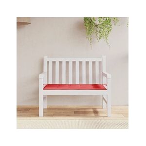 VIDAXL Coussin de banc de jardin rouge 100x50x3 cm tissu oxford - Publicité