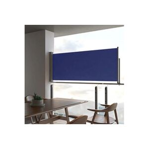 VIDAXL Auvent latéral rétractable de patio 100x300 cm Bleu - Publicité