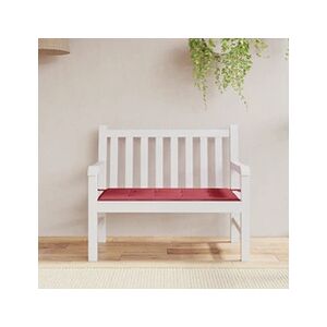 VIDAXL Coussin de banc de jardin rouge bordeaux 100x50x3 cm - Publicité