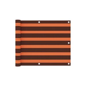 GENERIQUE vidaXL Ecran de balcon Orange et marron 75x300 cm Tissu Oxford - Publicité