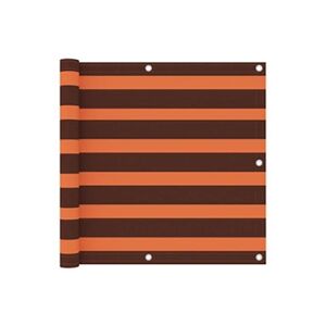 GENERIQUE vidaXL Ecran de balcon Orange et marron 90x300 cm Tissu Oxford - Publicité