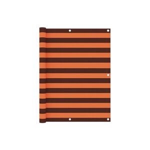 GENERIQUE vidaXL Ecran de balcon Orange et marron 120x500 cm Tissu Oxford - Publicité