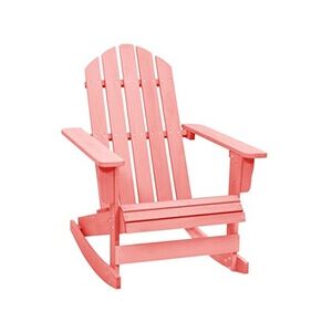 VIDAXL Chaise à bascule de jardin Adirondack Bois de sapin massif Rose - Publicité