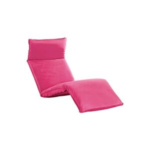 VIDAXL Chaise longue pliable Tissu Oxford Rose - Publicité