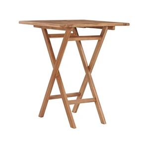 VIDAXL Table pliable de jardin 60x60x75 cm Bois de teck solide - Publicité