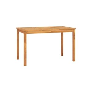 VIDAXL Table à dîner de jardin 120x70x77 cm Bois de teck solide - Publicité