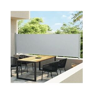 VIDAXL Auvent latéral rétractable de patio 140x600 cm Gris - Publicité