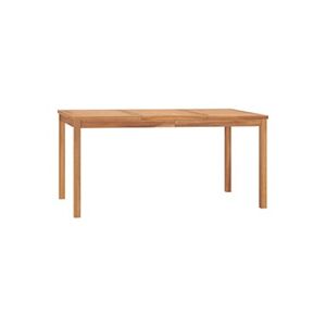 VIDAXL Table à dîner de jardin 160x80x77 cm Bois de teck solide - Publicité