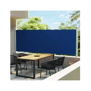 VIDAXL Auvent latéral rétractable de patio 600x160 cm bleu - Publicité