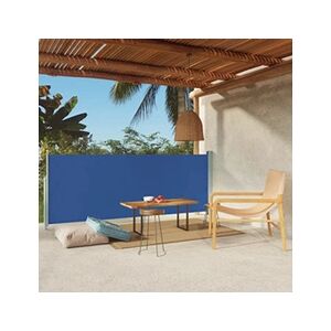 VIDAXL Auvent latéral rétractable de patio 117x300 cm Bleu - Publicité