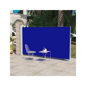 VIDAXL Auvent latéral rétractable de patio 160x300 cm Bleu - Publicité