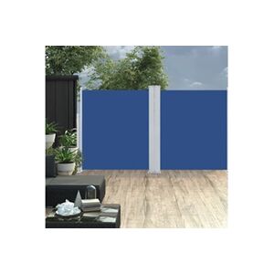 VIDAXL Auvent latéral rétractable Bleu 140x600 cm - Publicité