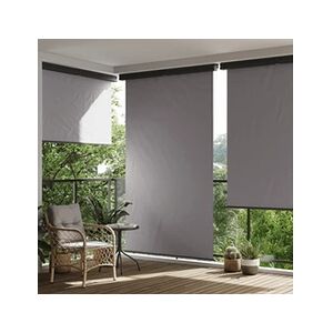 VIDAXL Auvent latéral de balcon 175x250 cm Gris - Publicité