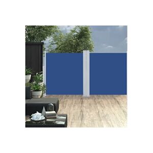 VIDAXL Auvent latéral rétractable Bleu 117x600 cm - Publicité