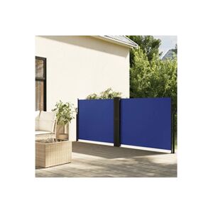 VIDAXL Auvent latéral rétractable Bleu 140x1200 cm - Publicité
