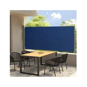 VIDAXL Auvent latéral rétractable de patio 140x300 cm Bleu - Publicité