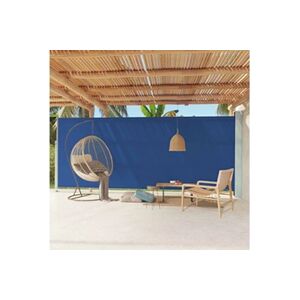 VIDAXL Auvent latéral rétractable de patio 220x600 cm Bleu - Publicité