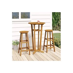 VIDAXL Ensemble de bar 3 pcs Bois d'acacia solide - Publicité