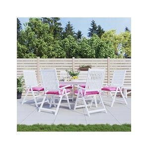 VIDAXL Coussins de chaise 6 pcs rose 40x40x7 cm tissu - Publicité