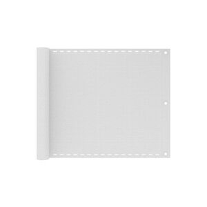 VIDAXL Ecran de balcon en PEHD 75 x 600 cm Blanc - Publicité