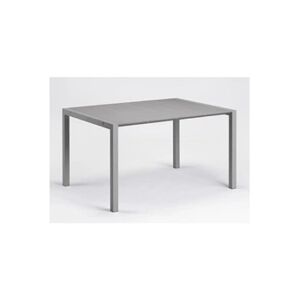 Grosfillex Table Eden 133 platinium 133 87 Aluminium et résine 6P - Publicité