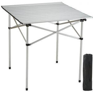 VEVOR Table de Camping 70,5 x 70 x 70 cm Charge 30 kg Table Extérieur Pliante Portable Légère Plateau en Alliage d'Aluminium et Tube d'Acier avec Sac de Transport pour Plage Pique-Nique BBQ Randonnée - Publicité