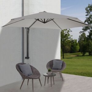 Mendler Parasol De Mur Casoria, Parasol Déporté Pour Balcon Ou Terrasse, 3m Inclinable Sable - Publicité