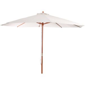 Mendler Parasol En Bois, Parasol De Jardin Florida, Parasol De Marché, 3,5m Crème - Publicité