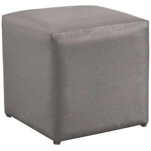 Tabouret Pouf Cub - 43 X 43 Cm - Toile Taupe - Publicité