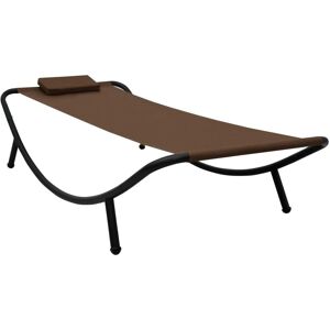 vidaXL Lit De Jardin Marron 200x90 Cm Acier - Publicité