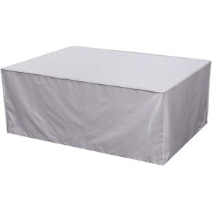 Housse De Protection Salon Table Jardin Bache Résistant Pour Meubles Uv Rectangulaire Meuble Extérieur Étanche Tissu Oxford Imperméable Couverture Canapé Chaises 126x126x74cm(50x50x29in)/Argent - Publicité