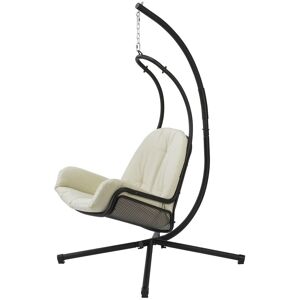 Sobuy Ogs52-Mi Fauteuil Suspendu Balancelle De Jardin Et Patio Hamac Avec Support Sur Pied - Publicité