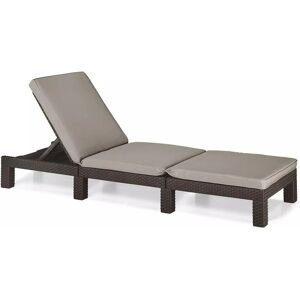 Allibert Keter Chaise Longue Daytona Marron 209434 - Publicité