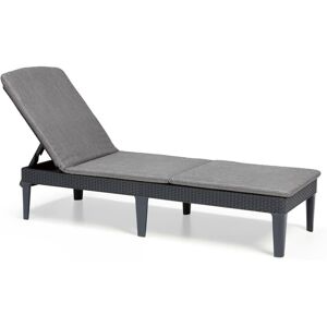 Allibert Keter Chaise Longue Avec Coussin Jaipur Graphite - Publicité