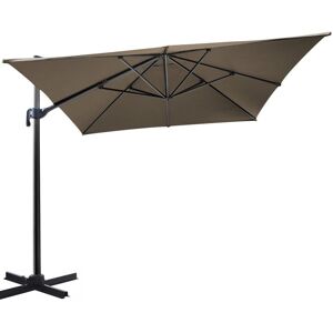 Proloisirs Parasol Déporté En Aluminium 3x4m Dom Taupe - Publicité