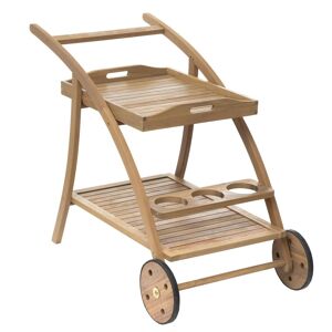 Hesperide Desserte De Jardin En Bois À Roulettes Tiwi - L. 105 X H. 78 Cm - Beige - Publicité