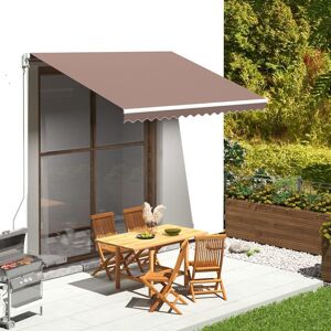 Vidaxl Tissu De Remplacement Pour Auvent Marron 3,5x2,5 M - Publicité