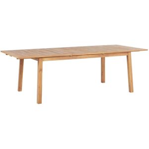 Table De Jardin Extensible En Bois Naturel 180 / 240 X 100 Cm Cesana - Publicité