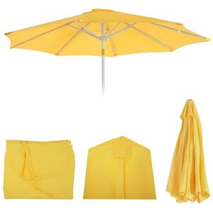 Mendler Toile De Rechange Pour Parasol N19, Toile De Rechange Pour Parasol, Ø 3m Tissu/Textile 5kg Jaune - Publicité