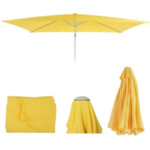 Mendler Toile De Rechange Pour Parasol N23 2x3m Rectangulaire Tissu/Textile 4,5kg Jaune - Publicité