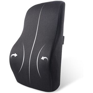 Coussin De Soutien Lombaire En Coton À Mémoire De Forme Pour Chaise De Bureau De Voiture De Dossier De Siège Soulagement De La Douleur Massage - Publicité