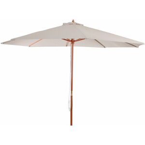 Parasol De Jardin Ø 3m Polyester/Bois Crème 04_0003823 - Publicité