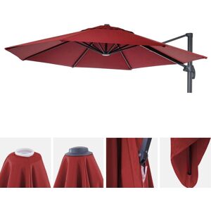 Mendler Toile De Parasol Hwc-A96, 8 Baleines Ø3m 220g/M² Polyester, Revêtement De Rechange Hwc-A96 Bordeaux - Publicité