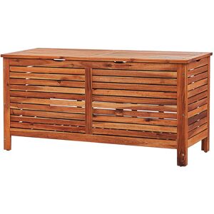 Coffre De Jardin En Bois D'acacia Foncé 130 X 64 Cm Riviera - Publicité