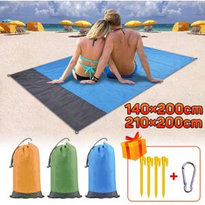 Tapis De Camping Imperméable 2x2.1m, Couverture De Plage, Portable, Léger Et Pliant, Matelas De Pique-Nique Pour Le Camping Et La Randonnée - Publicité