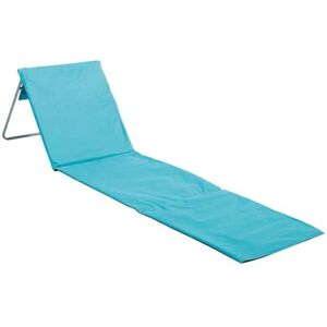 Essenciel Matelas De Plage Léger Et Pliable, Avec Poche Zippée Et Sangle De Maintien, Turquoise, Tube En Acier, Imperméable - Publicité