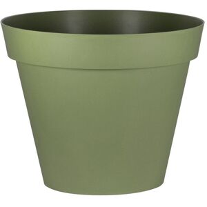 Pot Rond Toscane - 15x13.6cm - 1.6l - Vert Laurier - Eda Plastiques