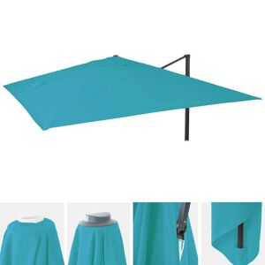 Mendler Toile De Rechange Pour Parasol De Luxe Hwc-A96 3,5x3,5m (Ø4,95m) Polyester 4kg Turquoise - Publicité